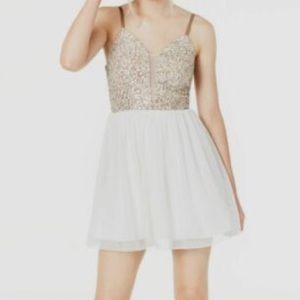Speechless Sequin and Tulle Dress, Size 1